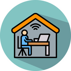 Home Workspace isometric icon