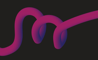 Abstract magenta and purple swirling fluid shape dynamic motion design