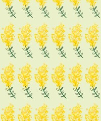 ミモザのパターン