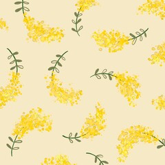 ミモザのパターン