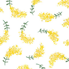 ミモザのパターン