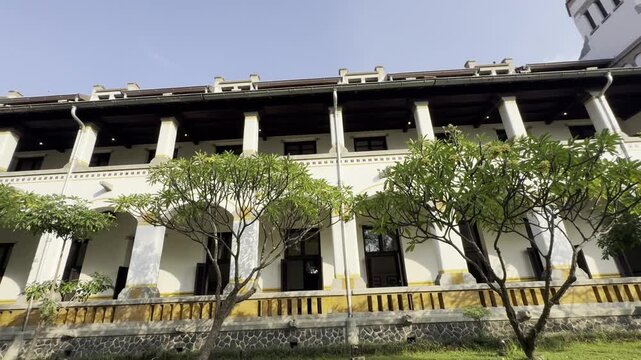 This building located in Semarang, Indonesia design has about 1000 windows that are tall and large so that they are mistaken for doors