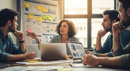 Obraz premium footage of startup founder conducting market research gathering niche consumer insights that fuel swift competitive advantage and business expansion.