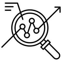 Market Research Outline Icon