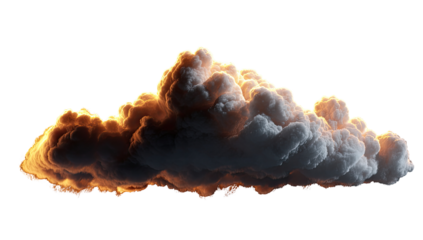 Massive, textured cloud, warm hues