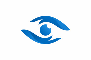 Obraz premium Eye Hand Logo 