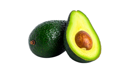 Gourmet Avocado Duo – isolated on transparent background