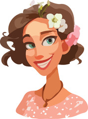 woman cartoon charcter