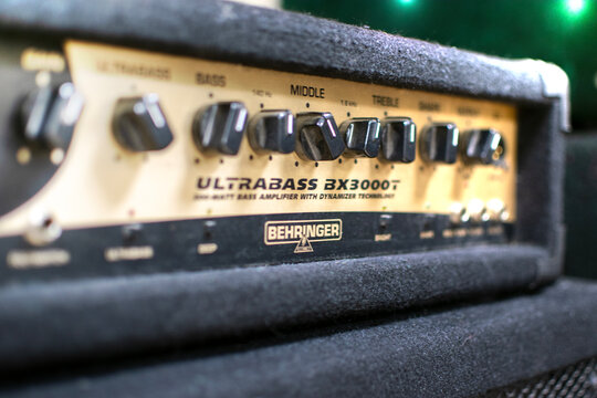 Barcelona, 17 August 2025: Behringer amplifier.