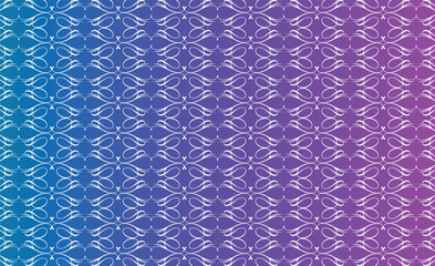 Seamless pattern with white flowers