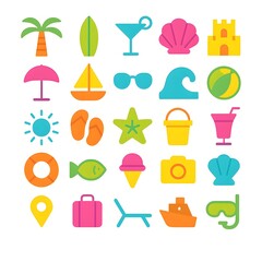 25 Beach Icon Pack