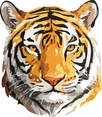 tiger head vector