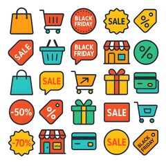 25 Black Friday Icon