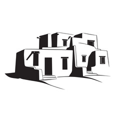 vector illustration of a modern building