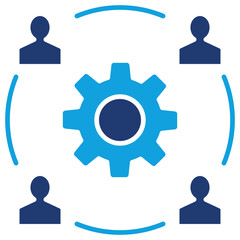 Target Audience Flat Blue Icon