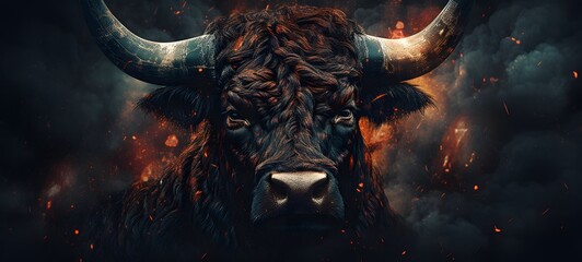 Pointillist Grunge Design Minotaur Griffin