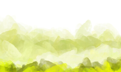 Obraz premium Abstract Green Watercolor Landscape Background paint