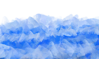 Obraz premium Abstract Blue Watercolor Cloud Border graphic design