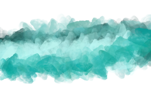 Abstract Teal and Turquoise Watercolor Swirl Background