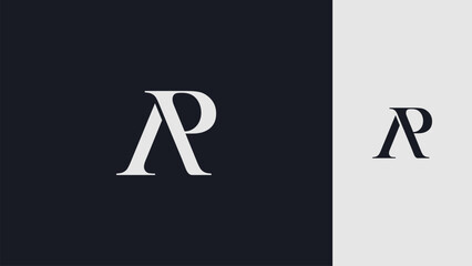 AP initial letter logo