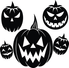 halloween pumpkin set