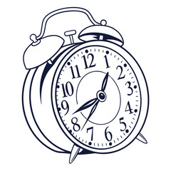 Illustration of an alarm clock
