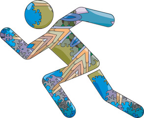 Athletics decorative icon. Olympic sport
