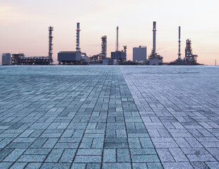 Oil and Gas Industrial zone,The equipment of oil refining,Close-up of industrial pipelines of an...