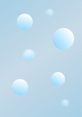 Blue Gradient Bubble Background Winter Bubbles in Blue Tones Frosty Blue Gradient Texture