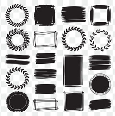Doodle style frames and elements