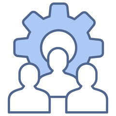 User Management Blue Icon