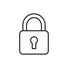 Vector art of padlock icon