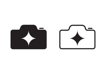 Modern Photography Camera Icon Set for Creative Design and Marketing Materials