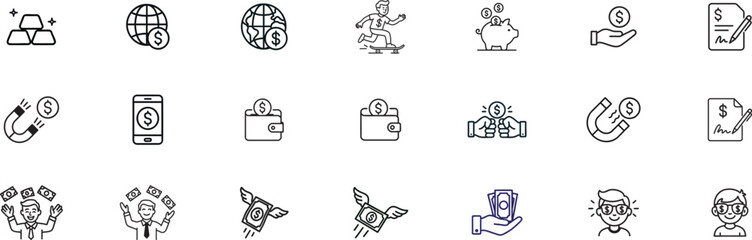 Financial icon set