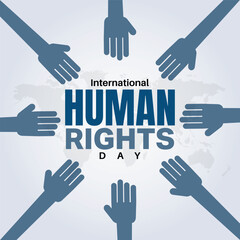 Obraz premium 10 December International Human Rights Day