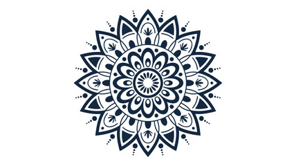 Intricate mandala design spiritual symbol radial pattern geometric art decorative element