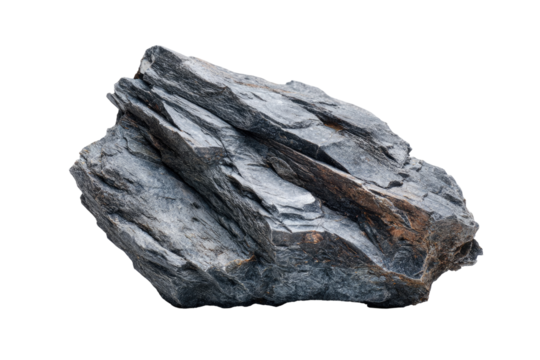 Rough gray rock, layered texture