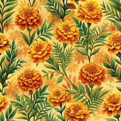 “Seamless Floral Pattern Design – Colorful Botanical, Vintage, Tropical, and Watercolor Flowers Background”