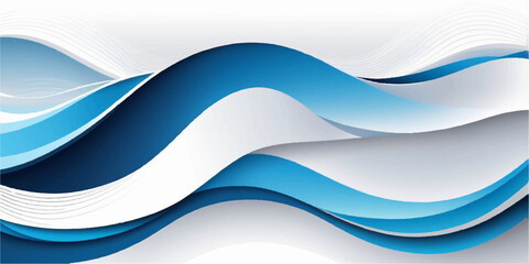Abstract blue wave pattern with line and curve design for a modern business vector illustration backdrop or web banner