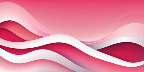 Abstract red and white vector wave pattern for modern business decoration