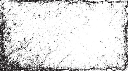 Dirty or dust film grain speck grit grunge overlay on white background grain noise Speckle grain dot white dot line grunge texture dust noise black and white texture vector. Distressed overlay texture
