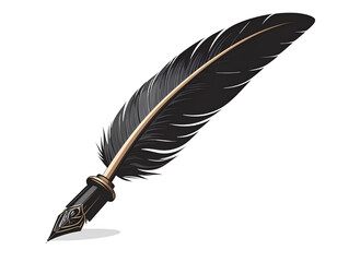 Elegant Classic Vintage Feather Quill Pen for Calligraphy Enthusiasts