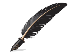 Elegant Classic Vintage Feather Quill Pen for Calligraphy Enthusiasts