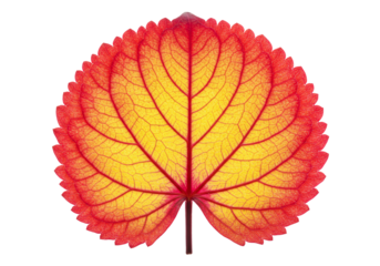 Colorful leaf veins isolated transparent background
