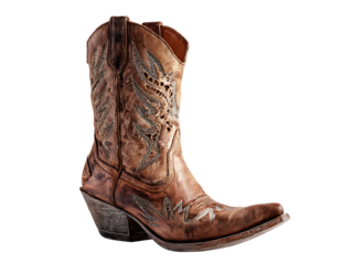 western boot traditional cowboy leather shoe