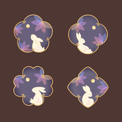 Chinese Mid-Autumn Border Rabbit