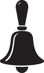Obraz premium Handbell or hand bell service ringer flat vector icon for apps and websites
