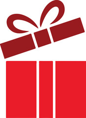 Red Gift box icon