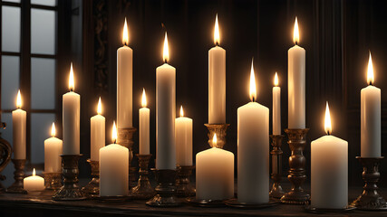 Burning candles	