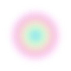 blue green pink blurred gradient circle transparent background